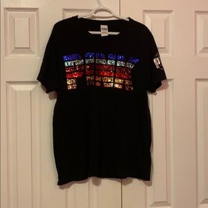 Victoria’s Secret Pink Rainbow Glitter Tee